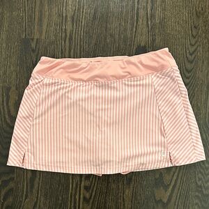 Fila Pink and White Striped Mini Skirt
